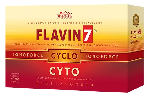 Törzsvásárlói regisztrációs csomag: minimum 1 doboz Flavin7 Cyclo Cyto ital 7x100 ml