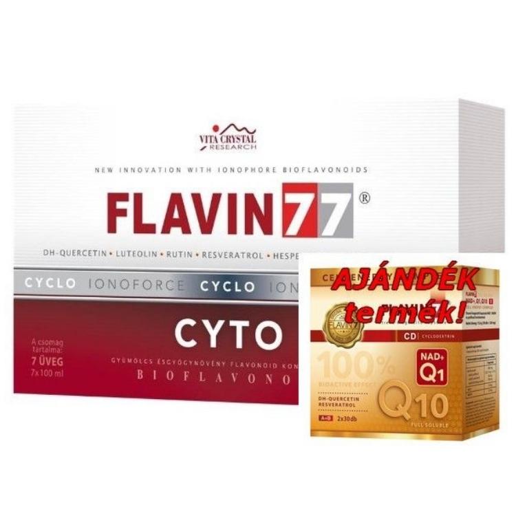 Törzsvásárlói regisztrációs csomag: minimum 1 doboz Flavin77 Cyclo Cyto ital 7x100 ml